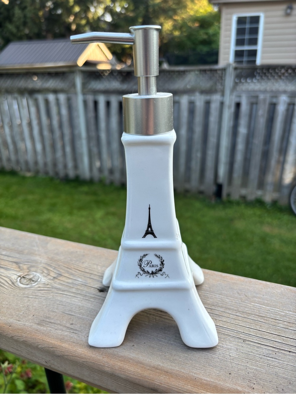 Paris Eiffel Tower Ceramic Soap/Lotion Dispenser